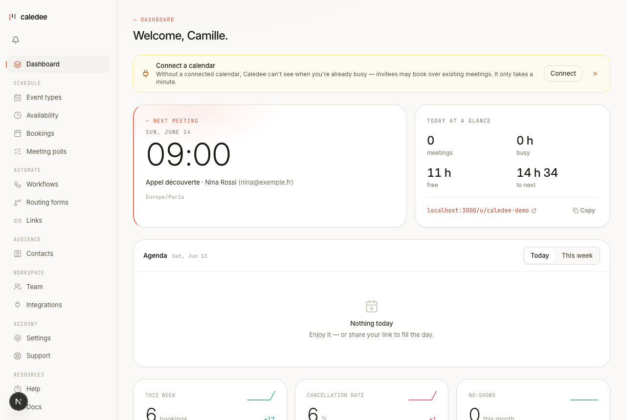 Getting started with Caledee